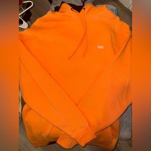 Vans neon orange hoodie